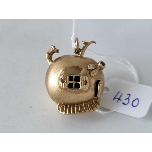 430 - A LARGE AND HEAVY FAIRY TALE HOUSE CHARM 10.6 GMS