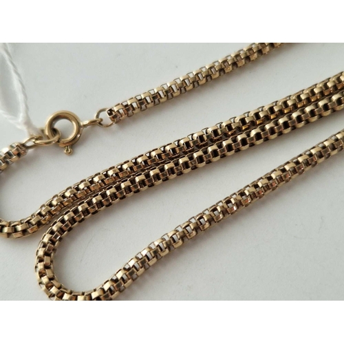 46 - A LONG NECK CHAIN 9CT 30.5 INCHES 13,2 GMS