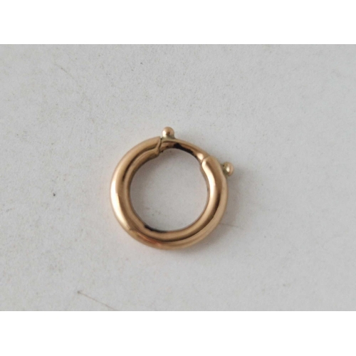 465 - A antique rose gold bolt clasp 9ct