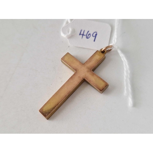 469 - A antique cross pendant 9ct 3.3 gms