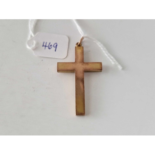 469 - A antique cross pendant 9ct 3.3 gms