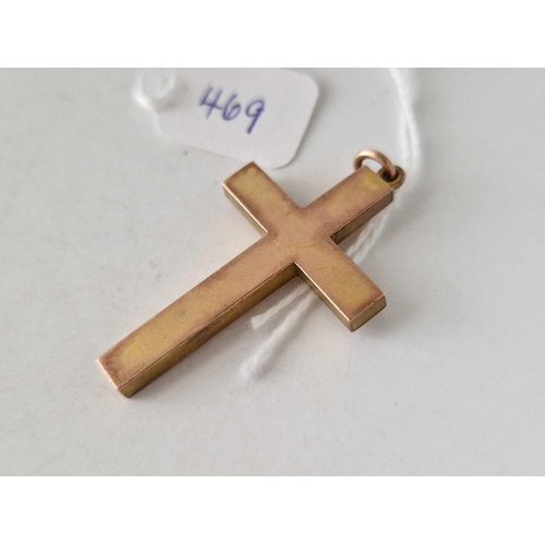 469 - A antique cross pendant 9ct 3.3 gms