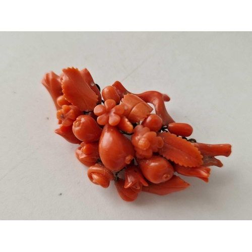 544 - TWO PIECES OF CORAL JEWELLERY