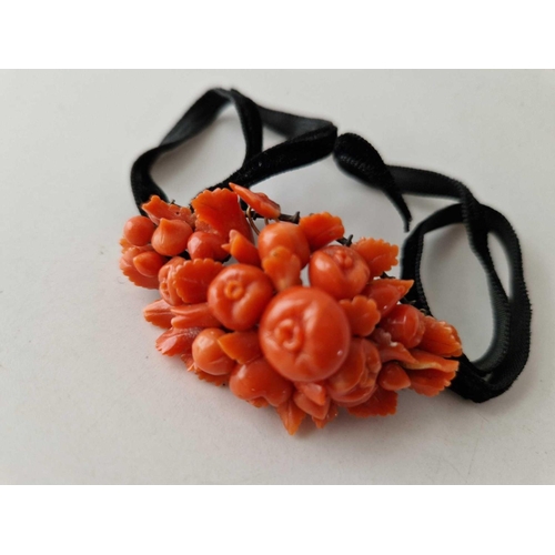 544 - TWO PIECES OF CORAL JEWELLERY