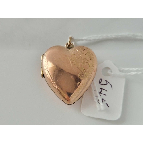 545 - A back and front heart locket, 9ct, 5.3 g