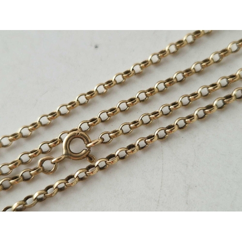 601 - A belcher neck chain 9ct 17 inch 4.8 gms