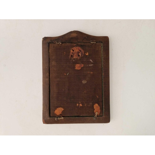 795 - A Late Victorian photo frame with heart shaped aperture, 7.5