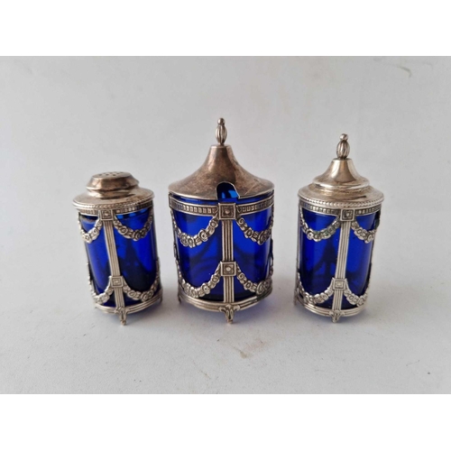 903 - A Spanish silver (915 standard) cruet, excluding BGL, 70g