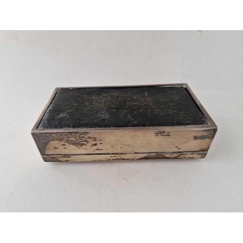 948 - A good Bridge box with enamel decorated hinged cover with fitted interior with rule book, London 191... 