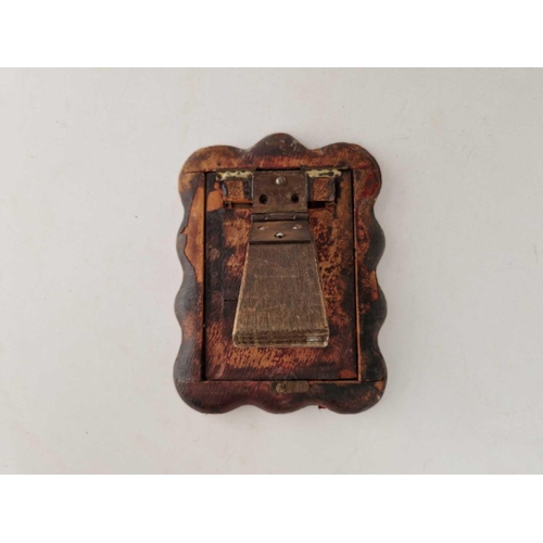 964 - A photo frame with embossed pierced border, 8 inches high, Birmingham 1901