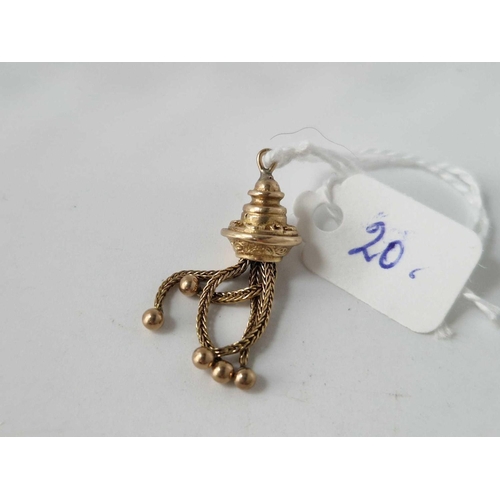 20 - A antique gold tassel 2.8 gms