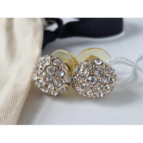 44 - A VIVIEN WESTWOOD fancy cluster earrings in pouch