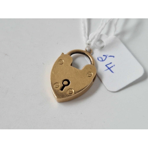 54 - A PADLOCK CLASP BIRMINGHAM 1906 18CT GOLD 3.8 GMS