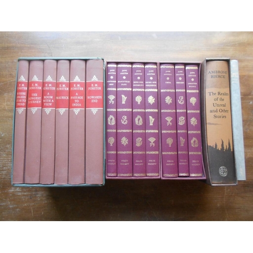 1017 - FOLIO SOCIETY   FORSTER, E.M.  6 vols. in s/case, plus  AUSTEN, J.  7 vols. in s/cases, plus 2 other... 