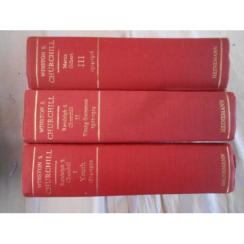 1054 - CHURCHILL, R.S.   Winston S. Churchill  3 vols. 1968, London, orig. cl.15-20