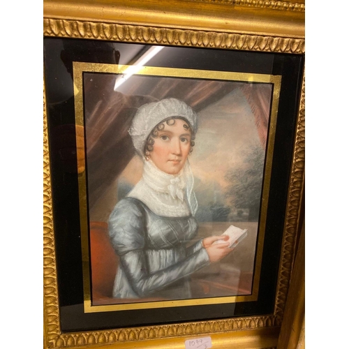 1099 - 18th Century English School - Three pastel Portraits in Good frames, Two 9.5