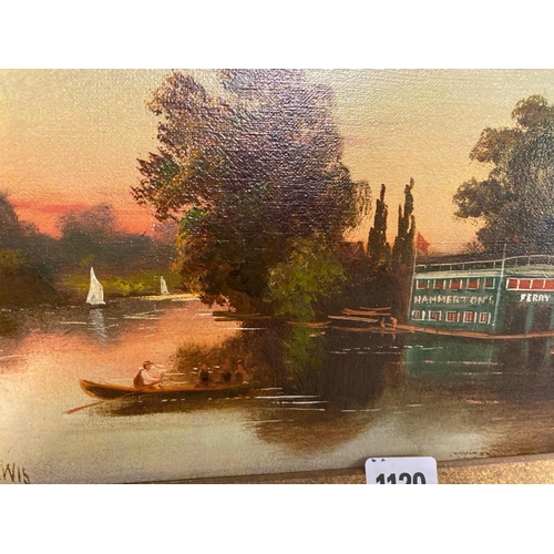 1120 - J Lewis - Ferry boat on the Thames, 7.5