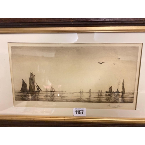 1157 - A signed ETCHING of Shipping