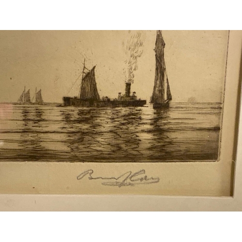 1157 - A signed ETCHING of Shipping