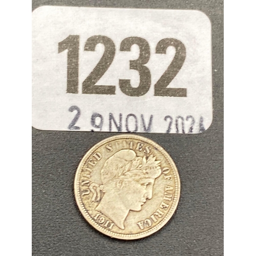 1232 - USA Dime 1911