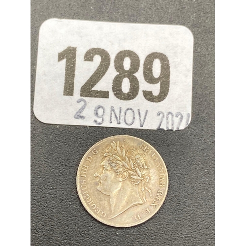 1289 - Silver 4d 1828, good grade