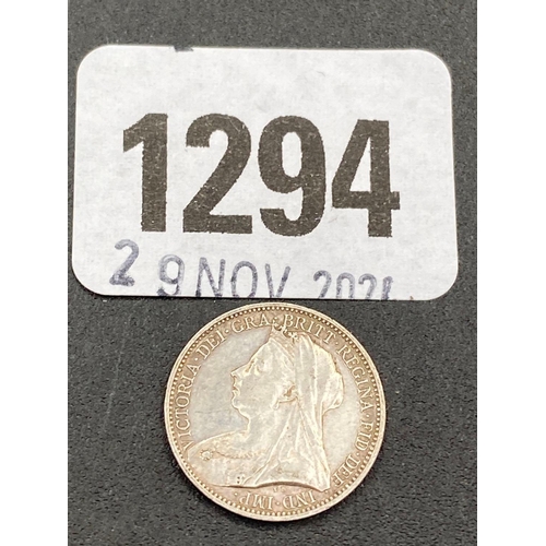 1294 - Silver 4d 1899