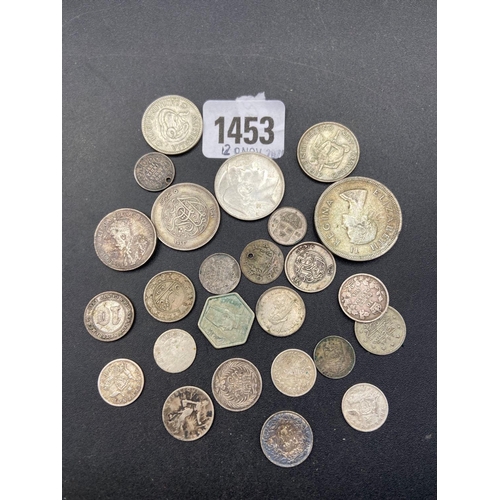 1453 - Fancy silver coins 81g