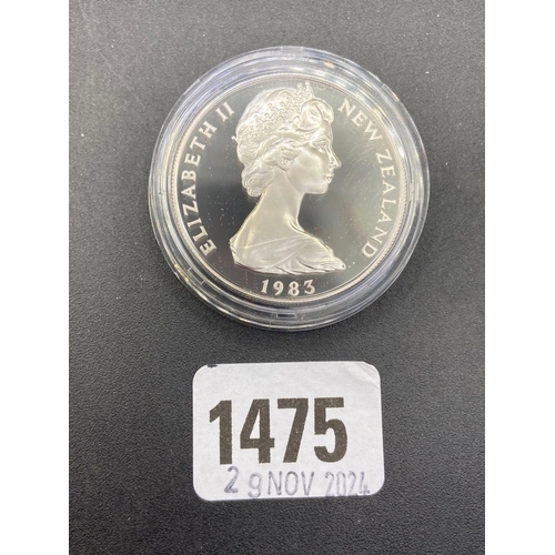 1475 - 1983 New Zealand proof silver dollar