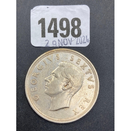 1498 - South Africa silver crown 1949 high grade