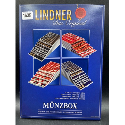 1635 - Linder tray of coins incl; 2 x �5 coin etc