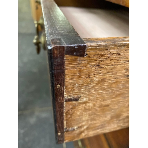 1712 - An unusual Early 19th Century double chest with Ten drawers, turned feet, 5ft wide