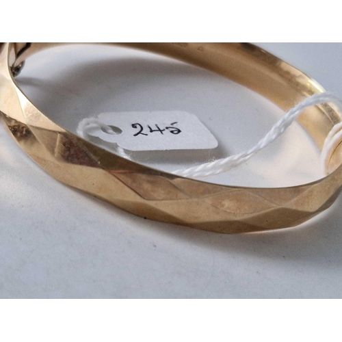 245 - A rolled gold bangle