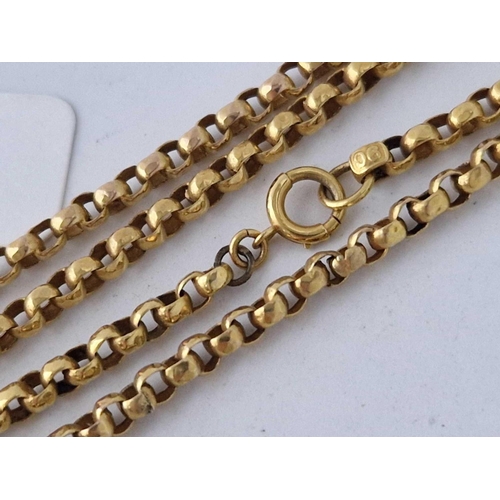 29 - A belcher link neck chain 9ct 16 inch 7.6 gms