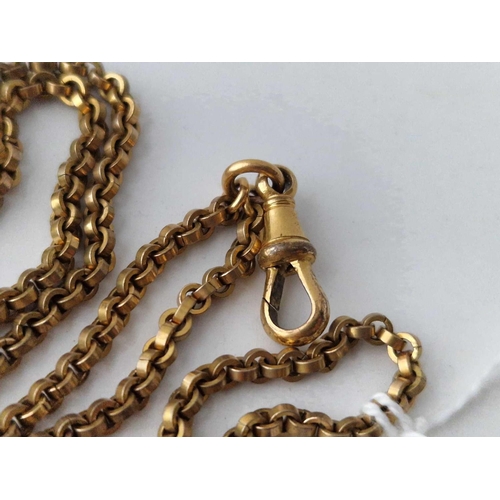 35 - A antique gilt metal guard chain 52 inch