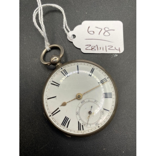 678 - A 19th century pocket watch