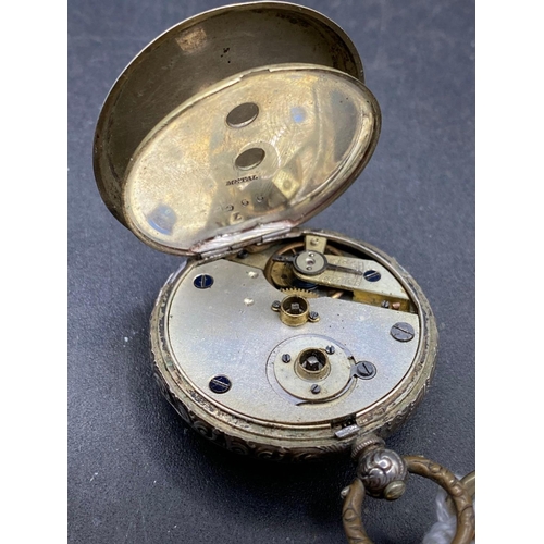 695 - A rolled gold pocket watch and silver fob watch