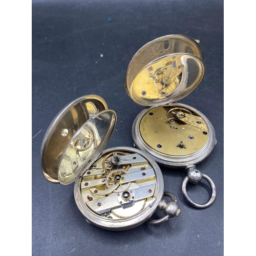 717 - Two gents silver pocket watches