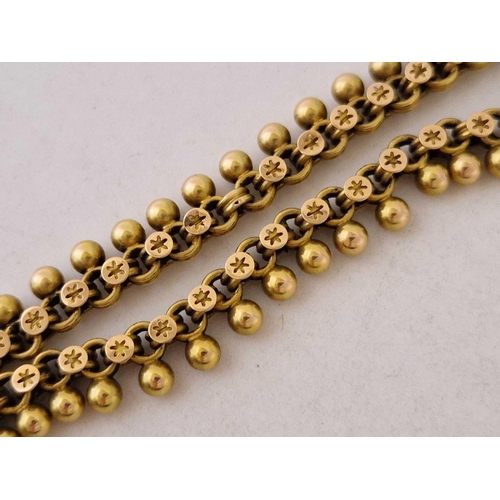 79 - A Victorian choker necklace 15ct gold 18 inch 27.5 gms