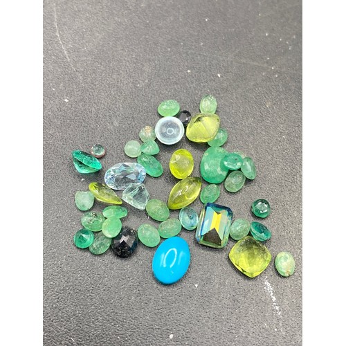 462 - Ex Jewellers Stock - Bag of Assorted Green Gems