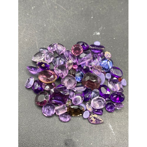 465 - Ex Jewellers Stock - Bag of Assorted Purple Gems