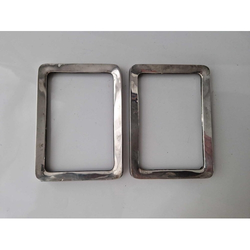 1107 - Pair of mounted photo frames (no backs) 6.5 in high