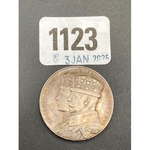 1123 - Silver Jubilee medal 1935, 5.7g