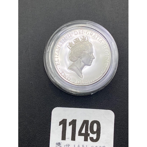 1149 - Silver proof �2 coin 1996