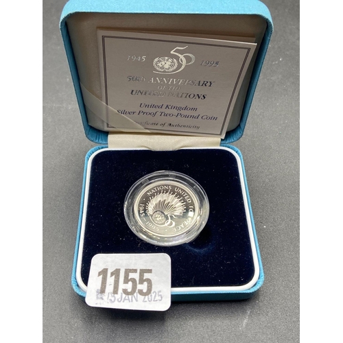 1155 - Proof silver �2 coin 1995