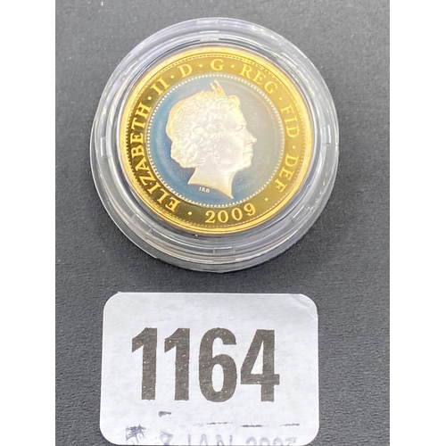 1164 - Proof silver �2 coin 2009