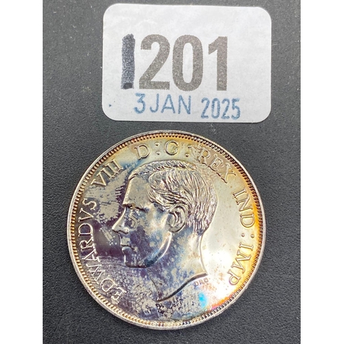 1201 - A Edwardian VIII pattern double florin dated 1937