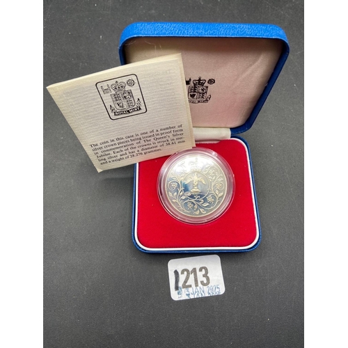 1213 - Proof silver crown 1997