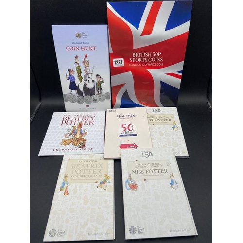 1223 - Royal Mint Coin Albums for 50ps etc