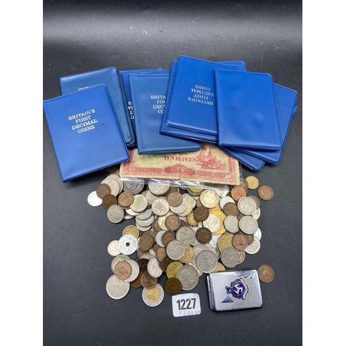 1227 - British First Decimal Sets and other coins