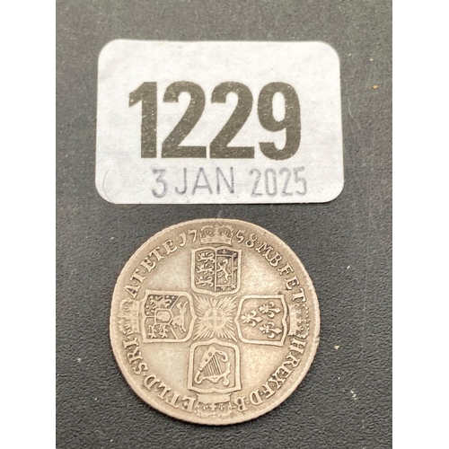 1229 - Shilling 1758